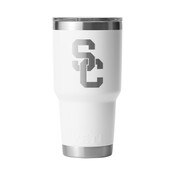 USC Trojans Yeti White SC Interlock 30oz Rambler with Magslider Lid